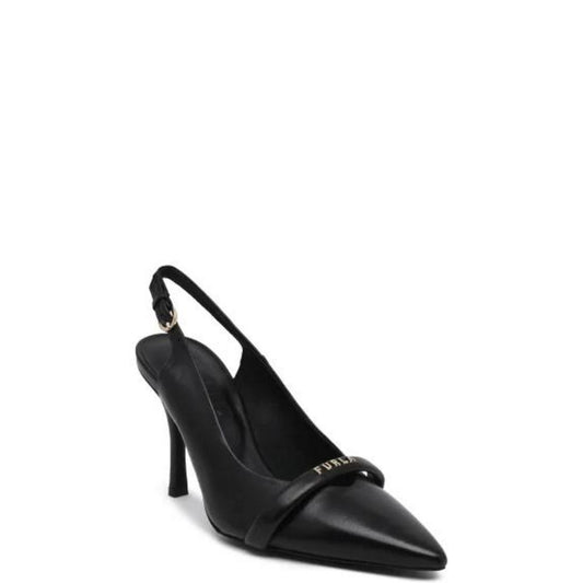 Furla Black Leather High Heel Pumps 1728,71956299936,Black,EU36/US6,Furla,High Heel - Pumps - Shoes,New with tags,Pumps - Shoes,Shoes,Women