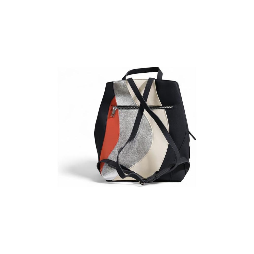 Desigual Silver Polyethylene Backpack Desigual