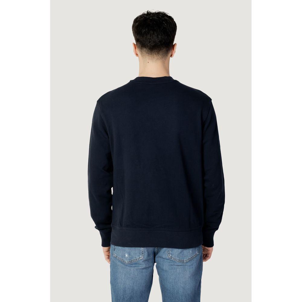 Hugo Boss Blue Cotton Sweater Hugo Boss