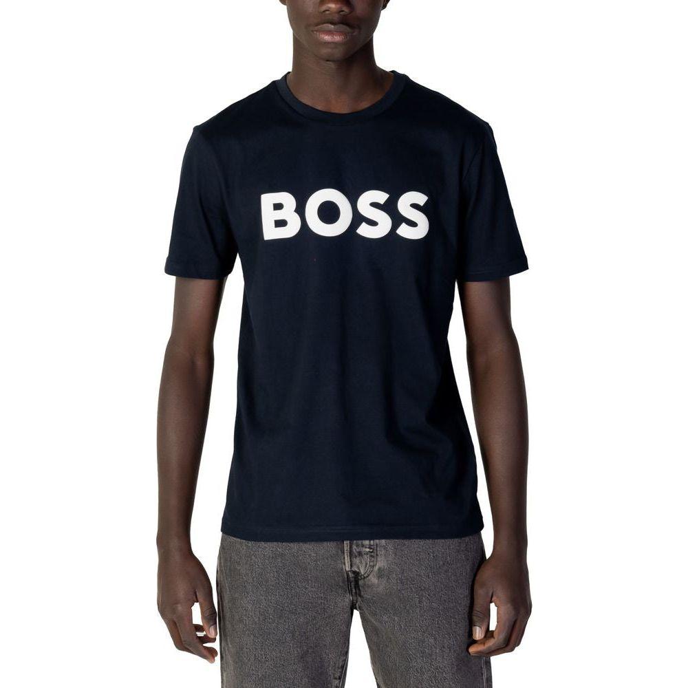 Hugo Boss Blue Cotton T-Shirt Hugo Boss