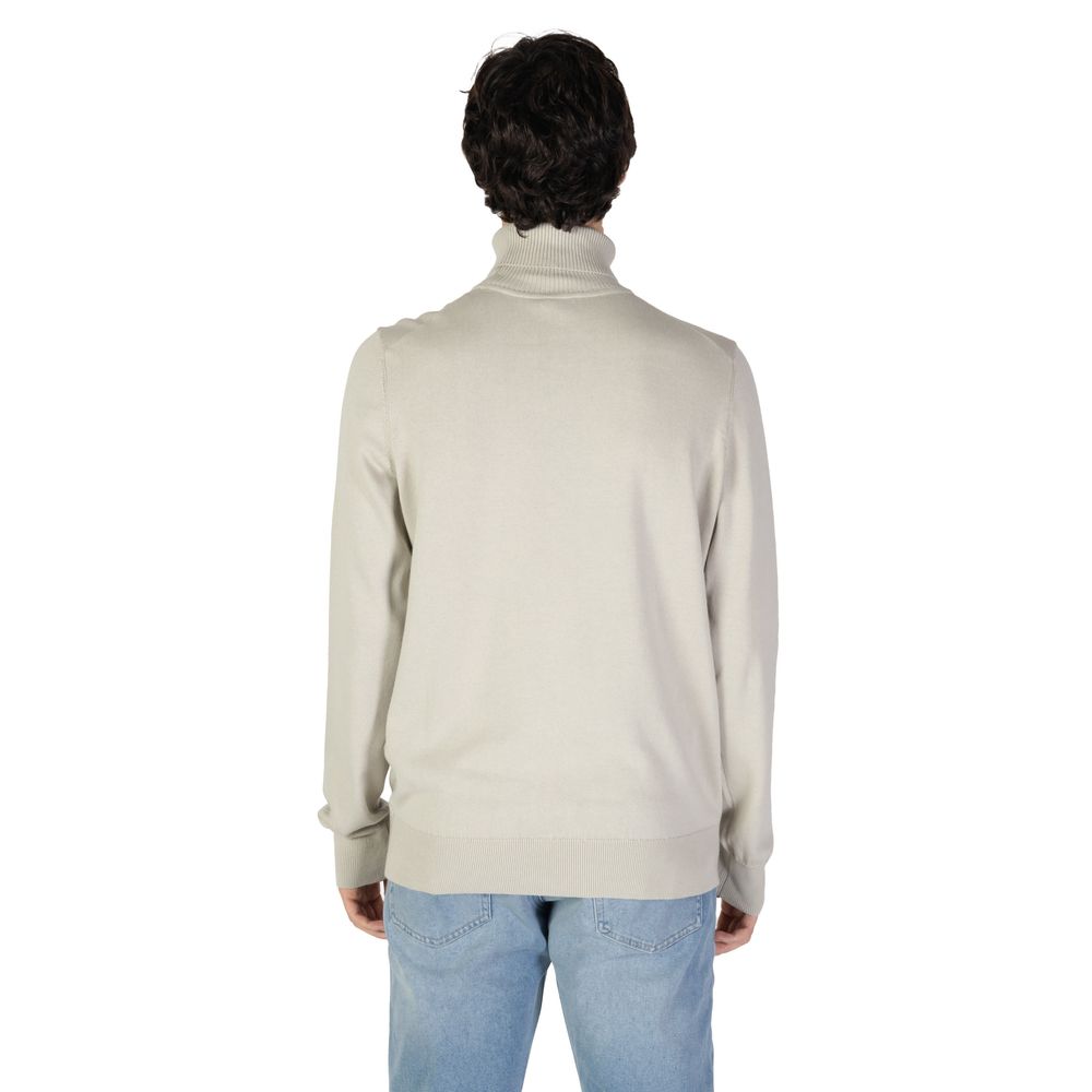 Hugo Boss Beige Cotton Sweater Hugo Boss