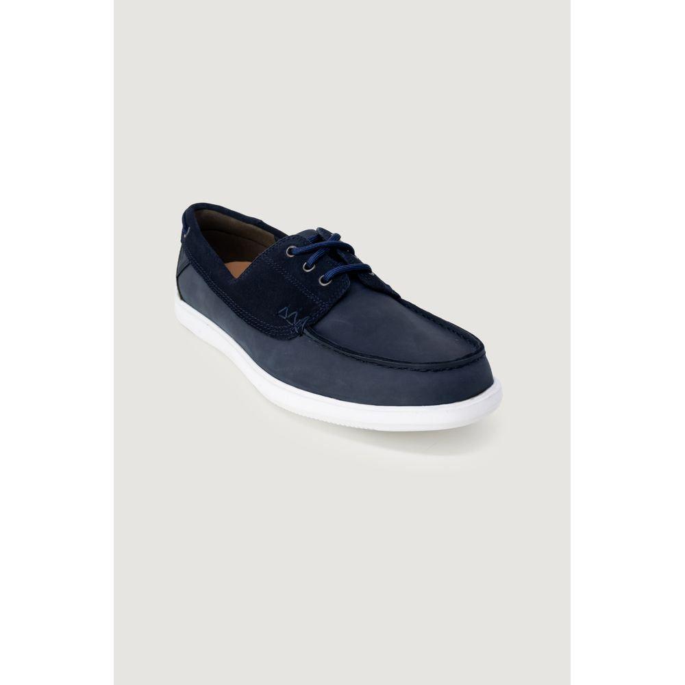 Clarks Blue Leather Casual Clarks