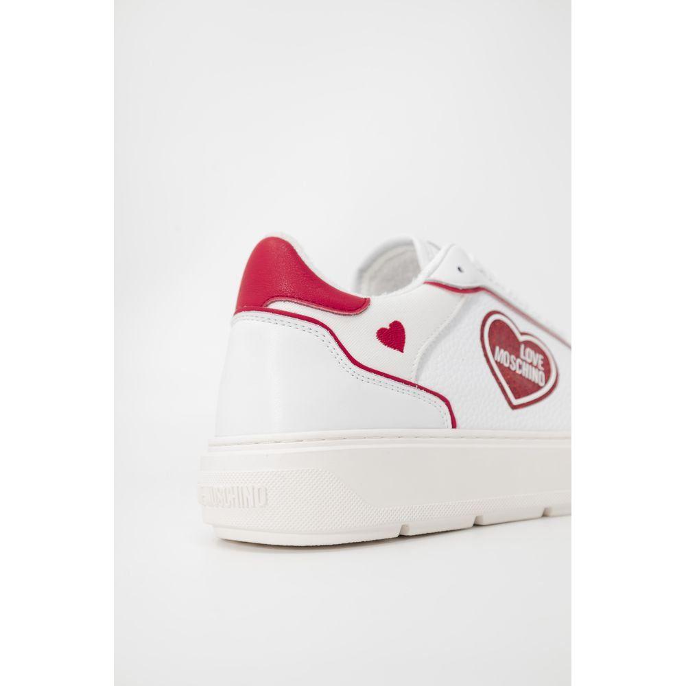 Love Moschino Red Polyethylene Sneaker Love Moschino