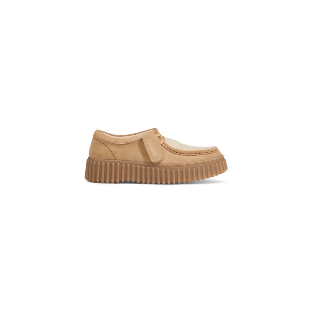 Clarks Beige Rubber Flat Shoe Clarks