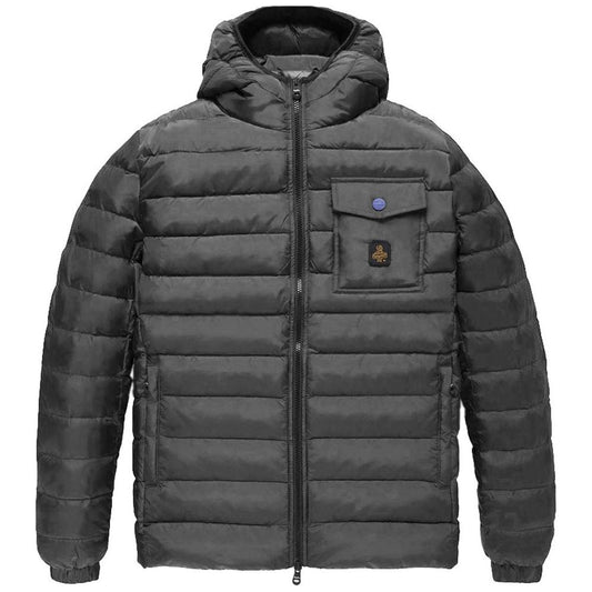 Refrigiwear Gray Nylon Men Jacket Refrigiwear