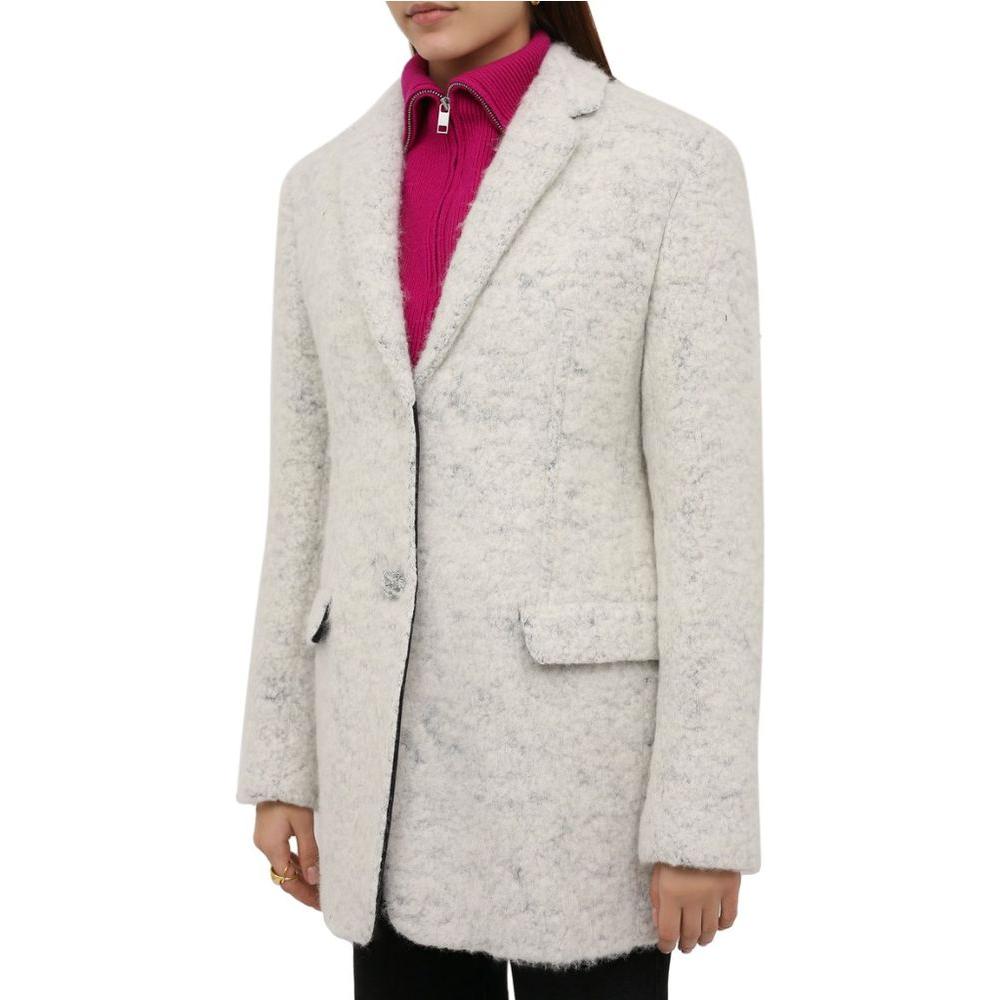 Jil Sander White Alpaca Jackets & Coat Jil Sander