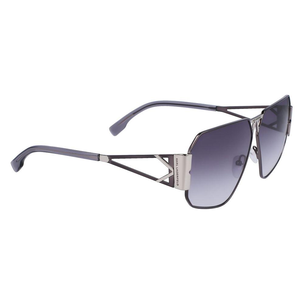 Karl Lagerfeld Gray Metal Sunglasses Karl Lagerfeld