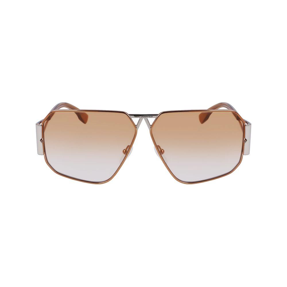 Karl Lagerfeld Gray Metal Sunglasses Karl Lagerfeld