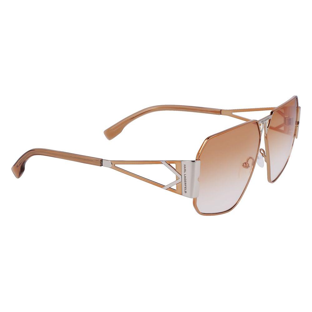 Karl Lagerfeld Gray Metal Sunglasses Karl Lagerfeld