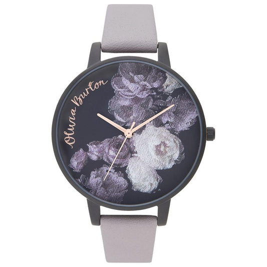 Olivia Burton Gray Synthetic Leather Watch Olivia Burton