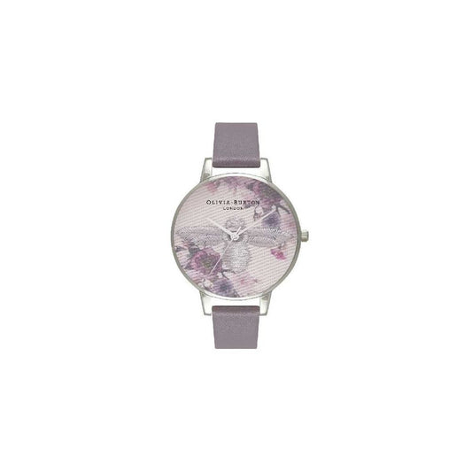 Olivia Burton Gray Synthetic Leather Watch Olivia Burton