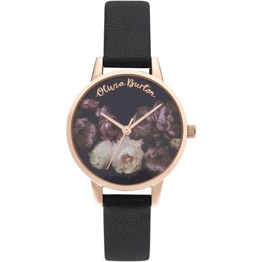 Olivia Burton Black Synthetic Leather Watch Olivia Burton