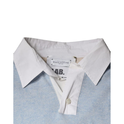 Ballantyne Multicolor Patterned Collared Long Sleeves Pullover Sweater Ballantyne