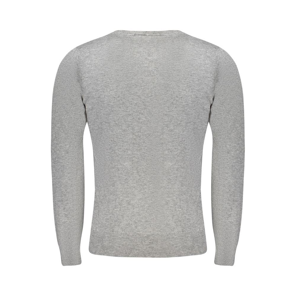 Cavalli Class Gray Polyester Sweater Cavalli Class