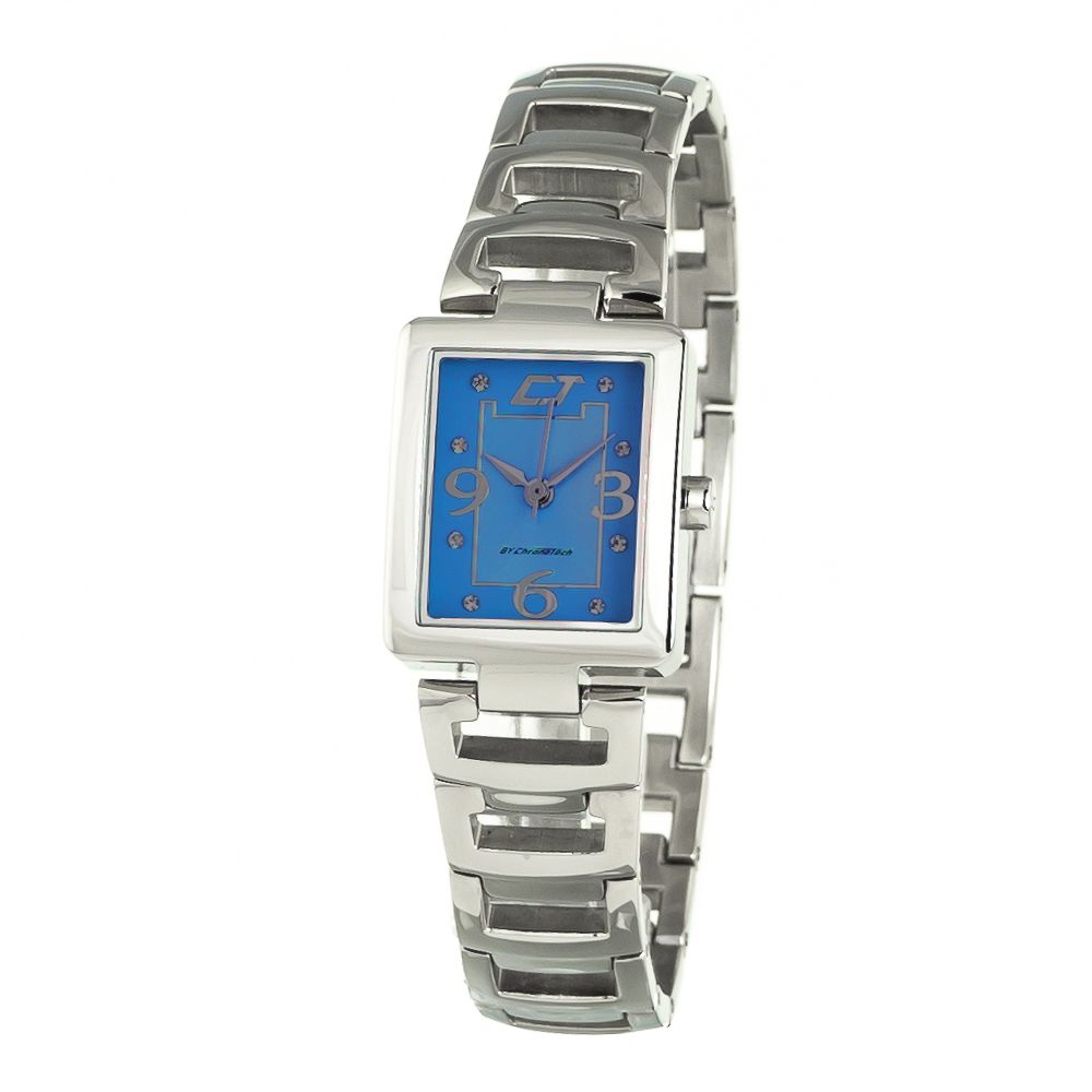 Chronotech Silver Stainless Steel Dress Watch