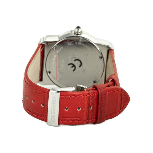 Chronotech Red Leather Watch Chronotech