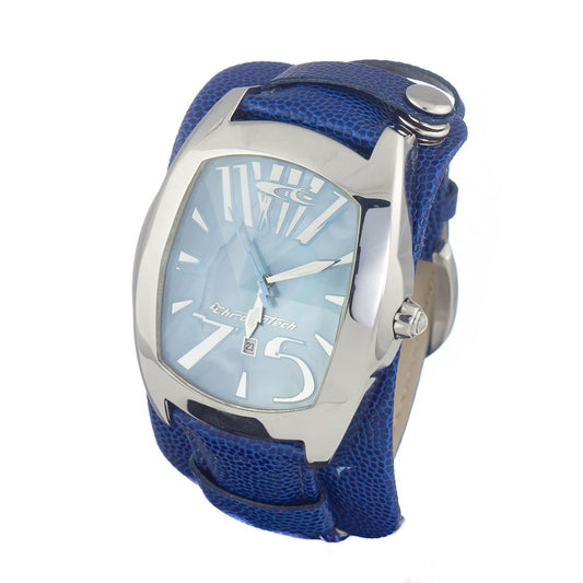 Chronotech Blue Leather Dress Watch Chronotech