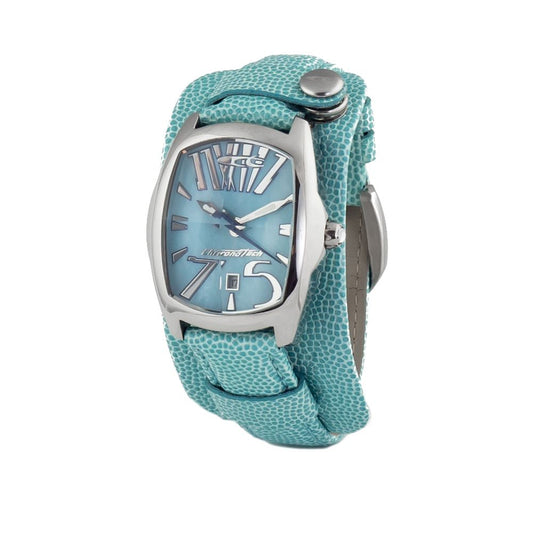Chronotech Blue Leather Dress Watch Chronotech