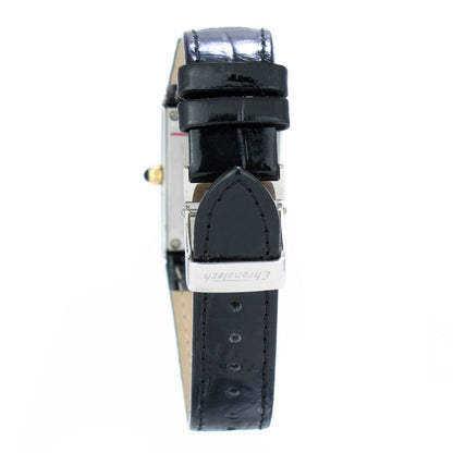 Chronotech Black Leather Dress Watch Chronotech