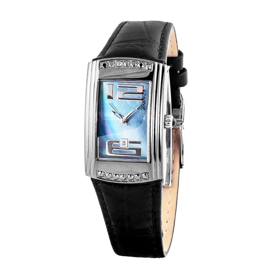 Chronotech Black Leather Dress Watch Chronotech