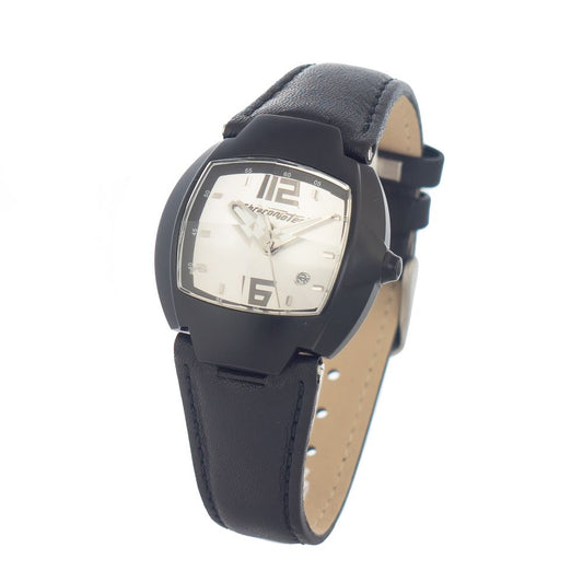 Chronotech Black Leather Dress Watch Chronotech