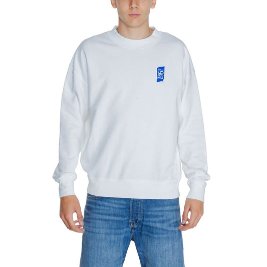 Replay White Cotton Sweatshirt Replay