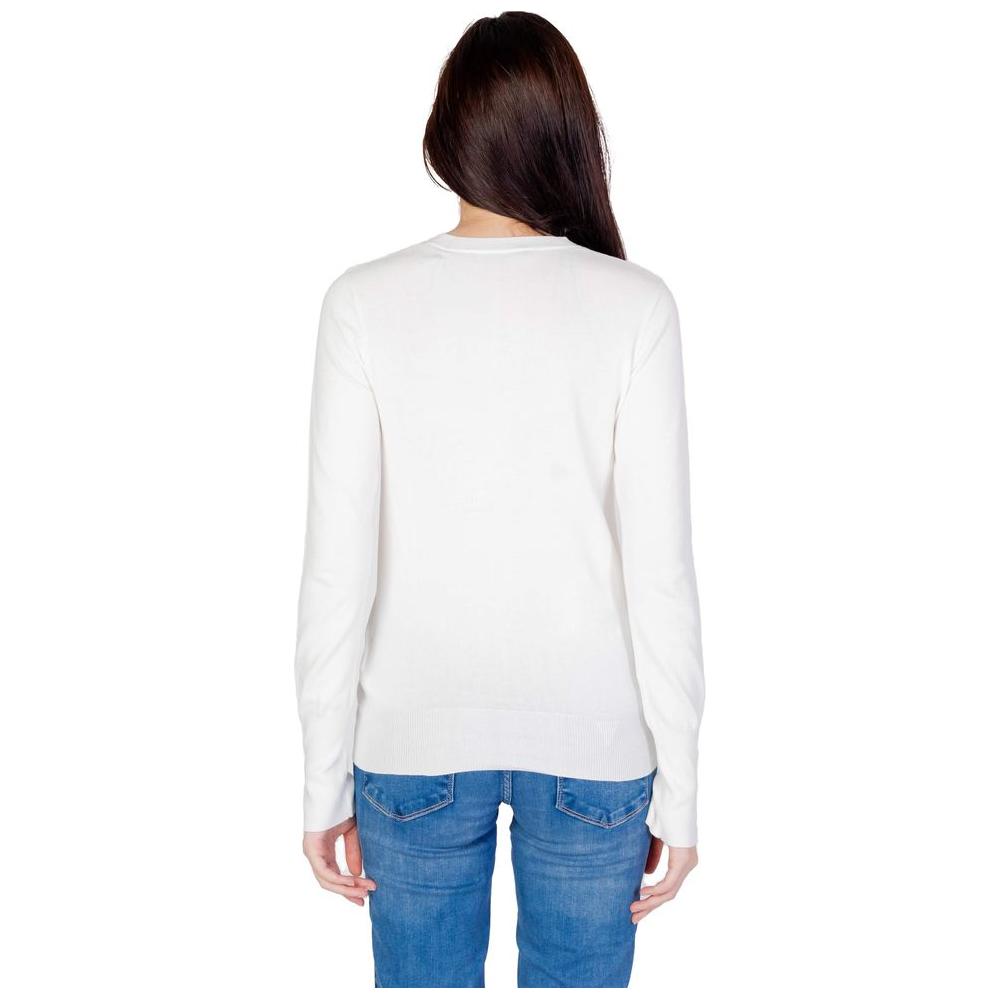 Guess White Cotton Tops & T-Shirt Guess