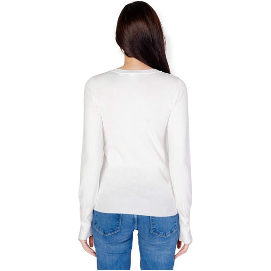 Guess White Cotton Tops & T-Shirt Guess