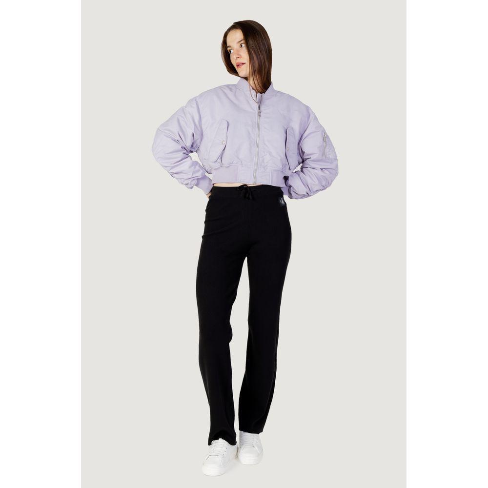 Calvin Klein Jeans Purple Polyamide Jackets & Coat Calvin Klein Jeans