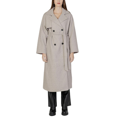 Only Beige Polyester Coat Only
