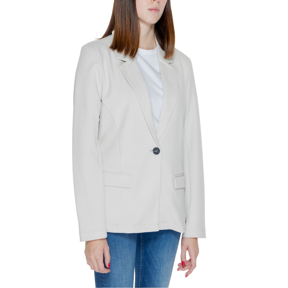 Only Beige Polyester Blazer Only