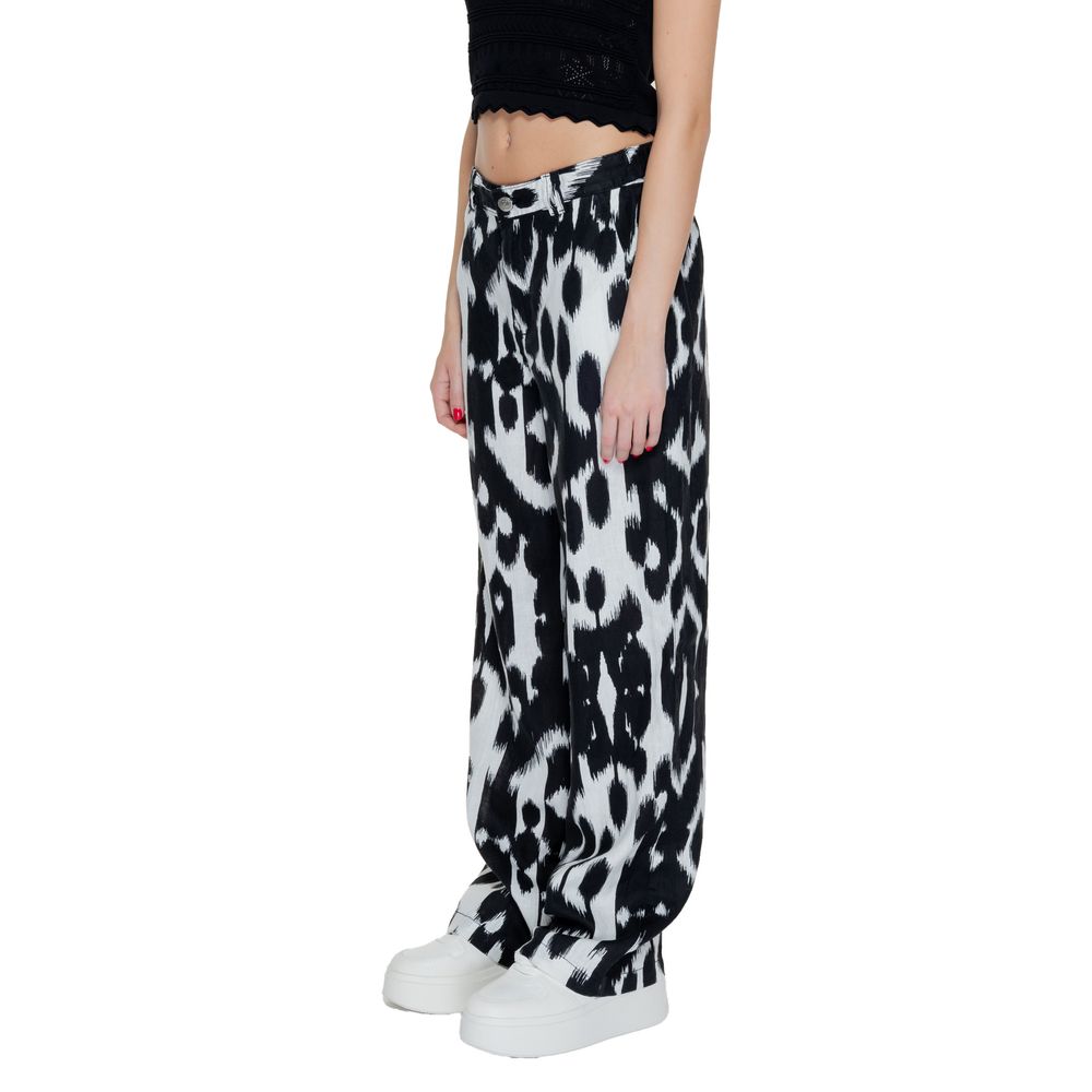 Street One Black Linen Casual Pants