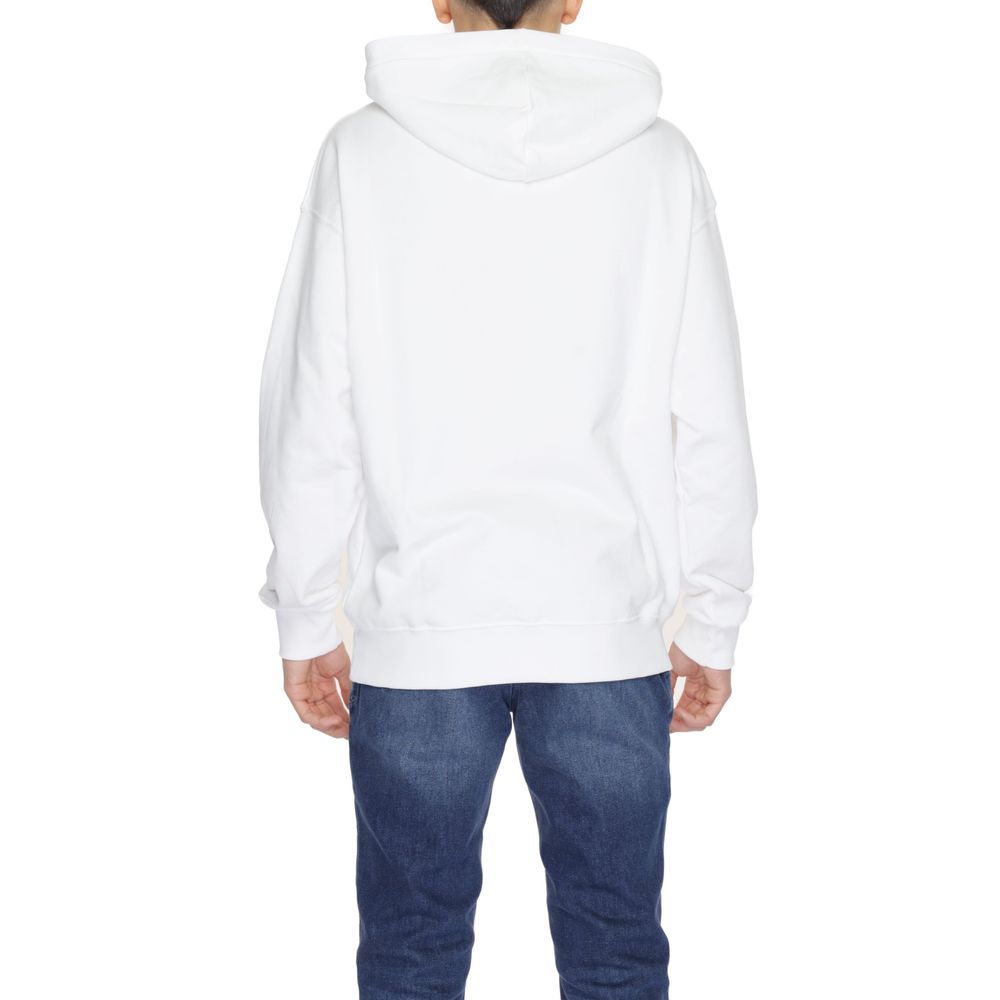 Underclub White Cotton Hoodie Underclub