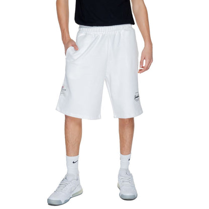 Underclub White Cotton Bermuda Shorts Underclub