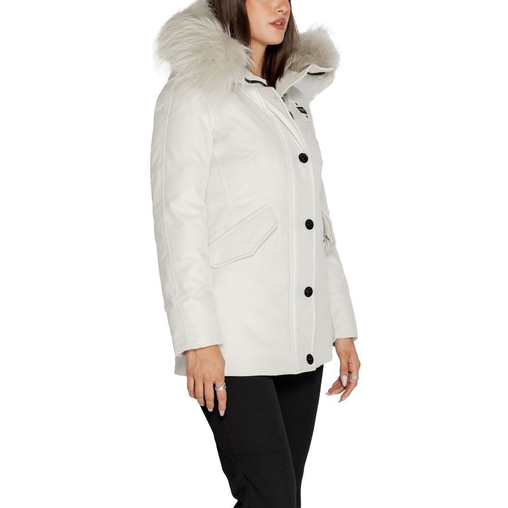 Blauer White Polyester Parka