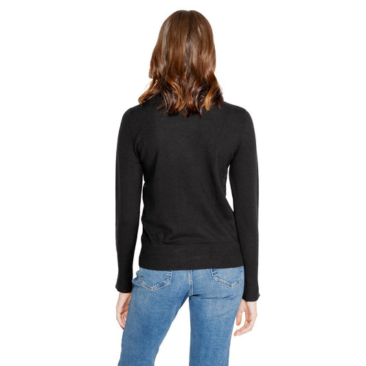 Jacqueline De Yong Black Viscose Tops & T-Shirt Jacqueline De Yong