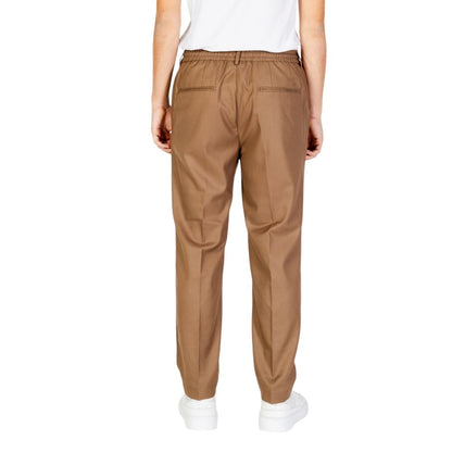 Hamaki-Ho Beige Polyester Casual Pants Hamaki-Ho