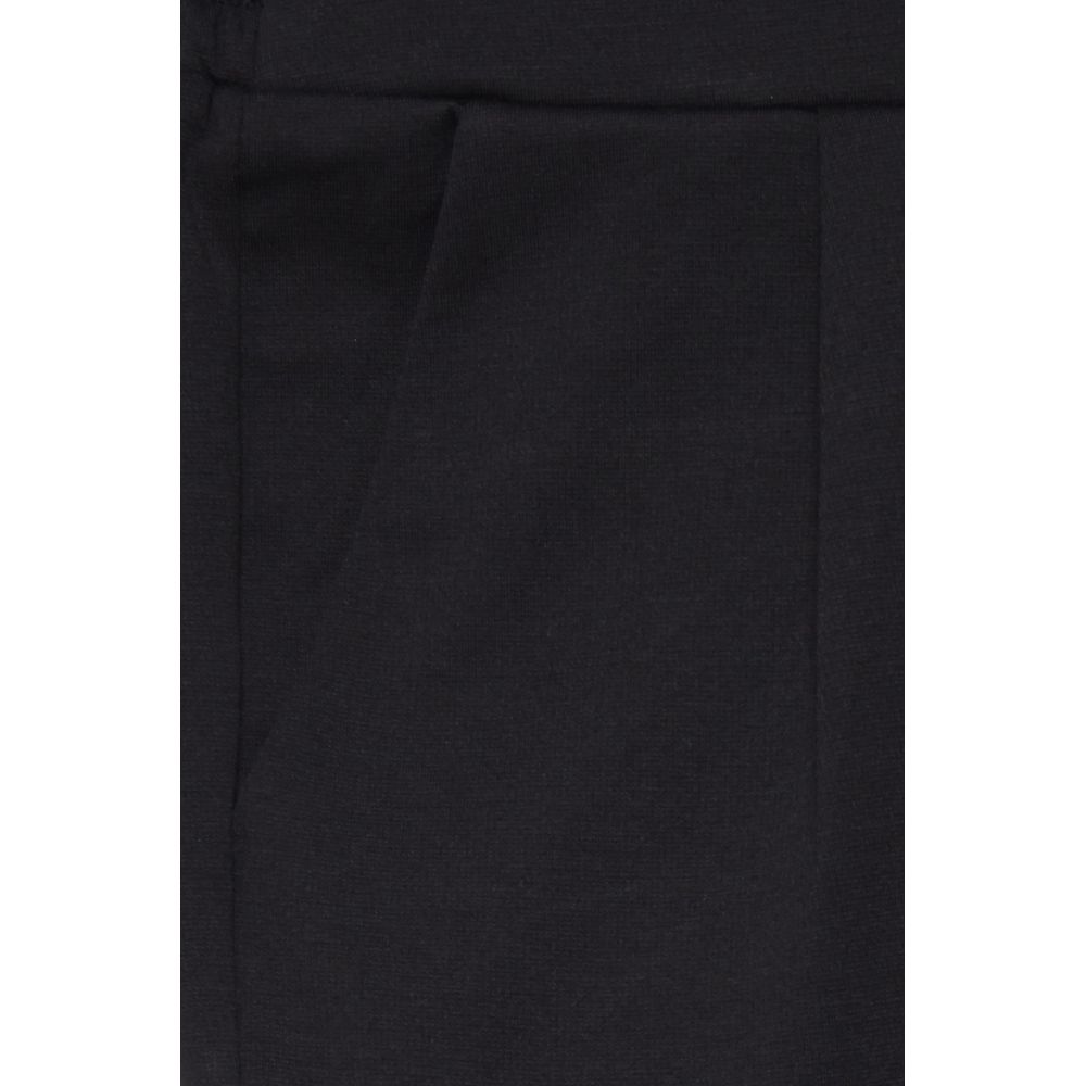 ICHI Black Polyester Mini Skirt ICHI