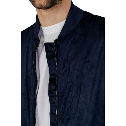 Hamaki-Ho Blue Polyester Bomber Hamaki-Ho