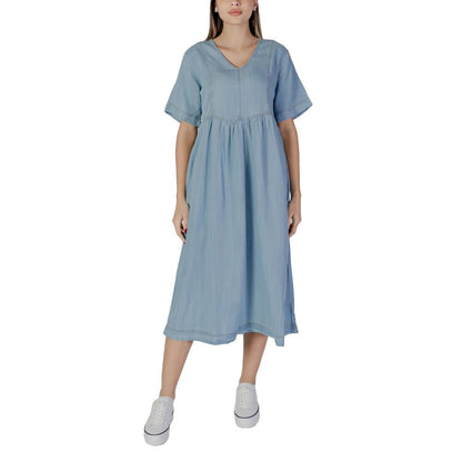 B.Young Light Blue Cotton Long Dress B.Young