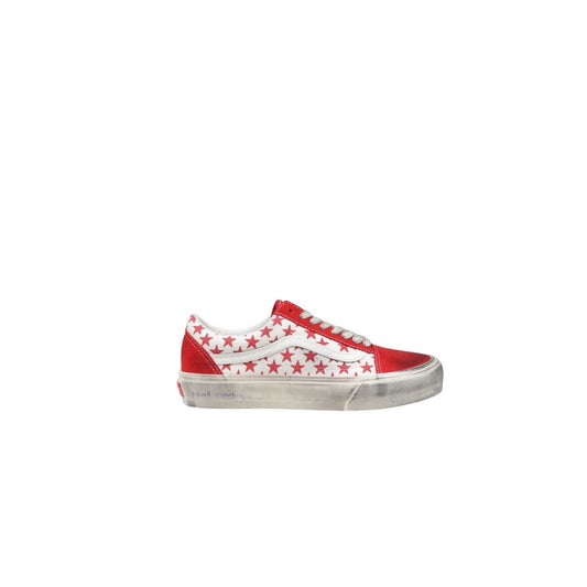 Vans Red Suede Leather Low Top Sneakers Vans