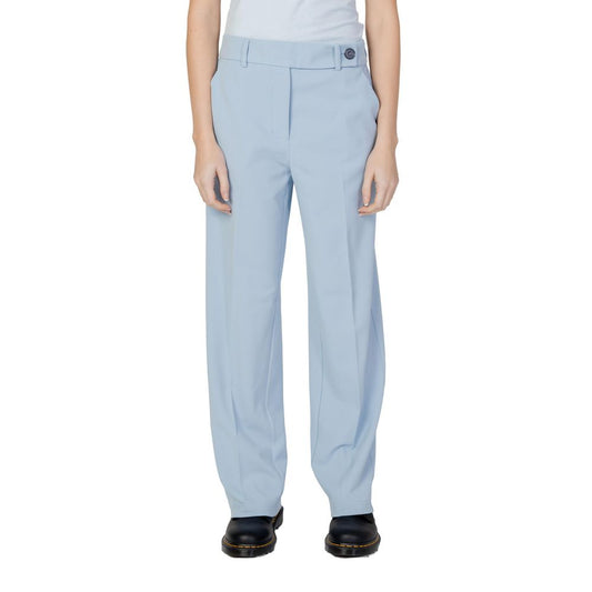 Only Blue Polyester Casual Pants Only