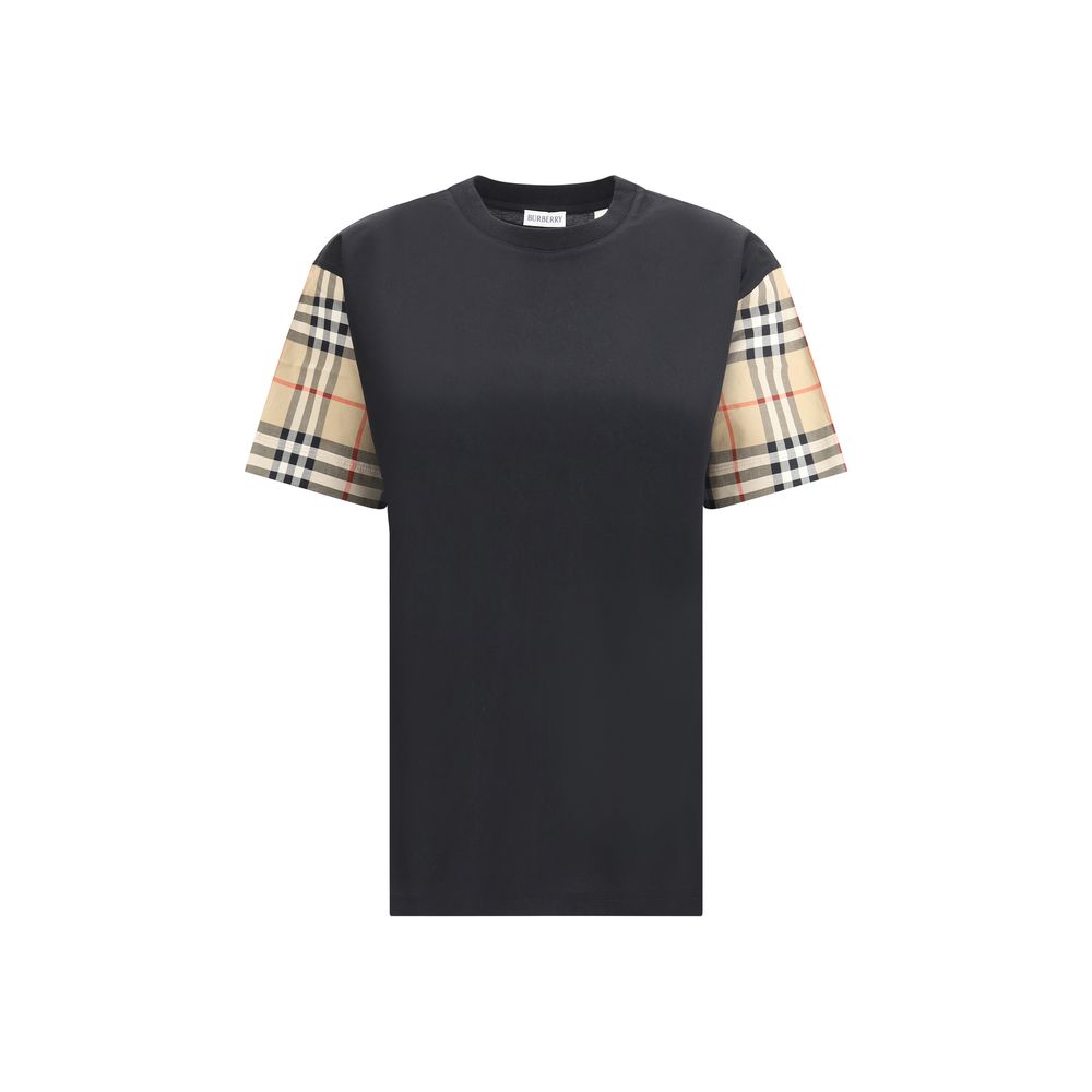 Burberry Black Cotton T-Shirt Burberry
