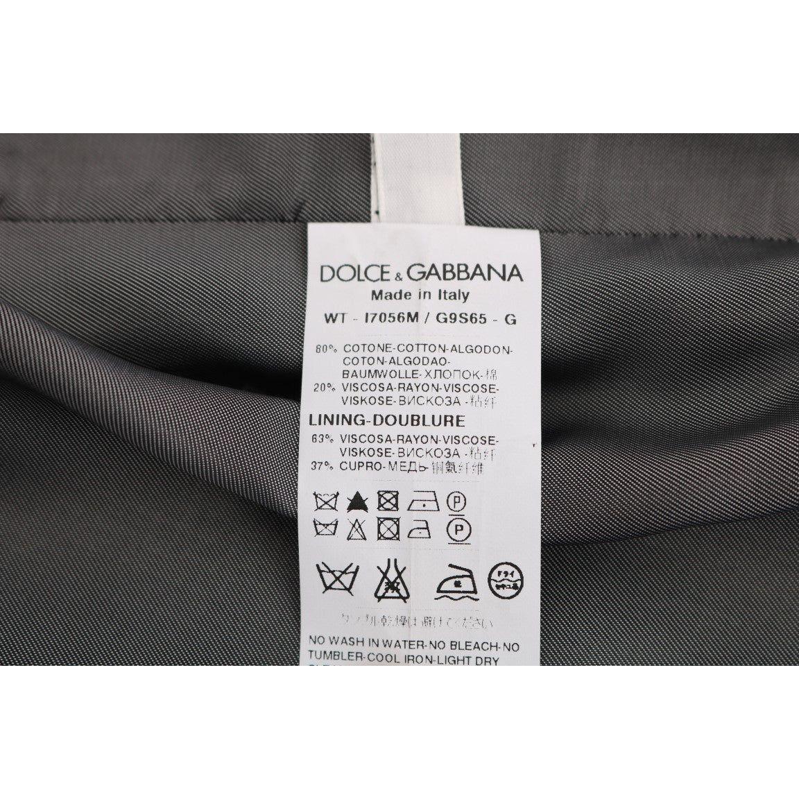 Dolce & Gabbana Black STAFF Cotton Rayon Vest