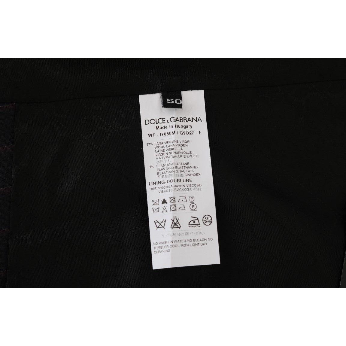 Dolce & Gabbana Blue Wool Stretch Vest