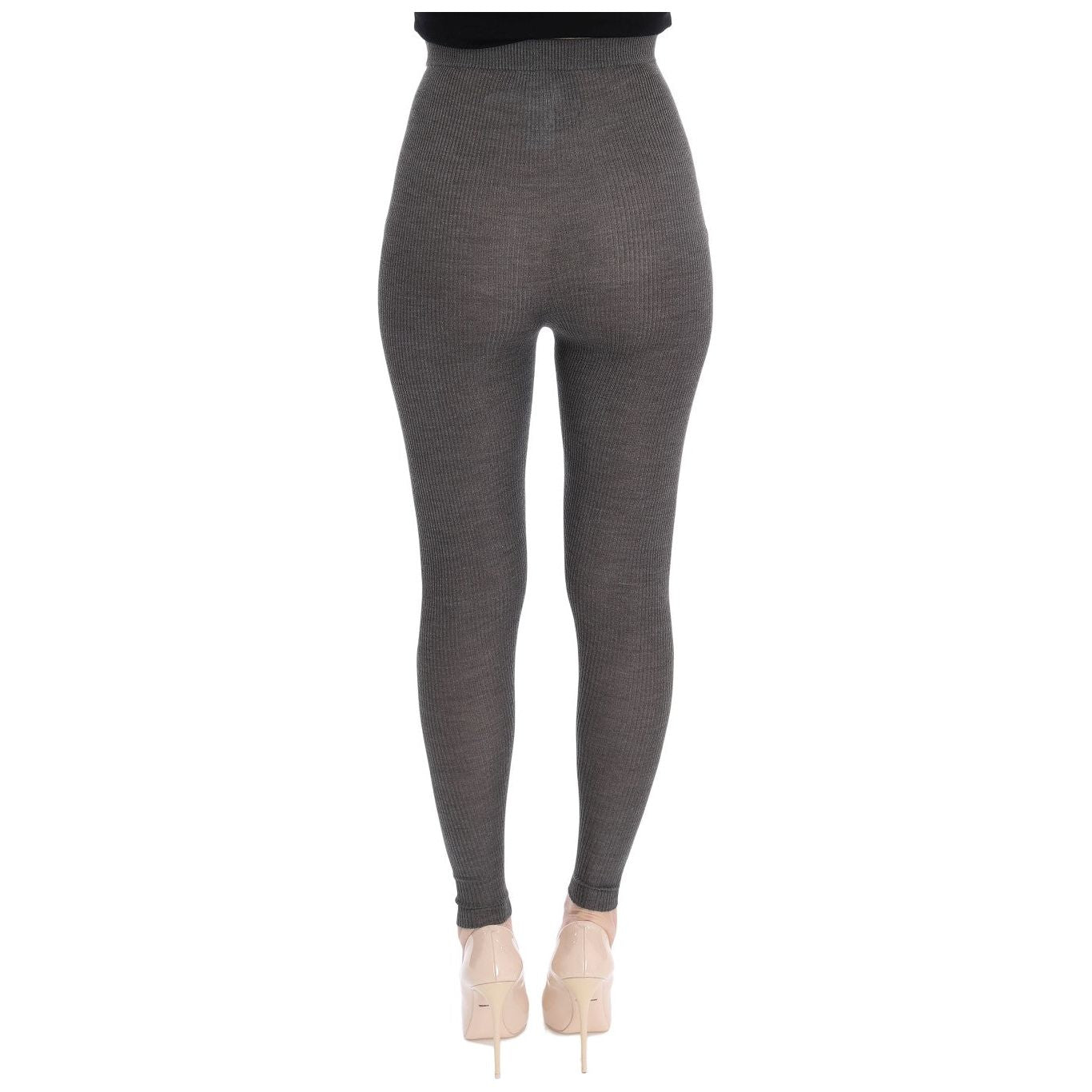 Dolce & Gabbana Elegant High Waist Cashmere Tights Pants Dolce & Gabbana