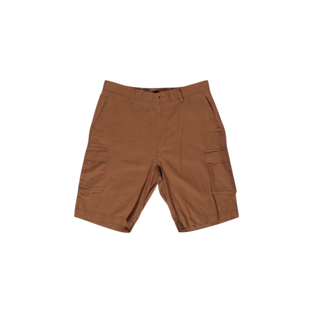 Hamaki-Ho Brown Linen Bermuda Shorts Hamaki-Ho