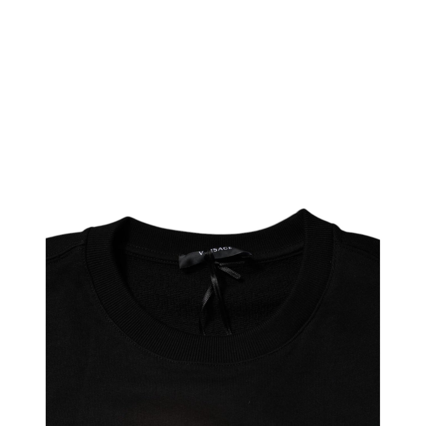 Versace Black Medusa Fleece Men Crew Neck Sweatshirt Sweater Versace