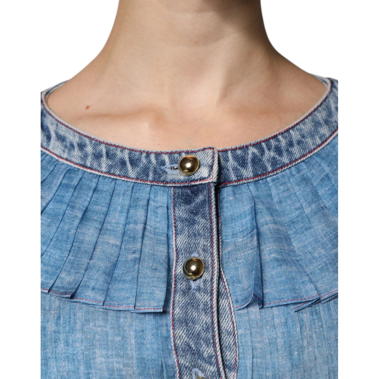 Philosophy Blue Layered Long Sleeve Dress Philosophy