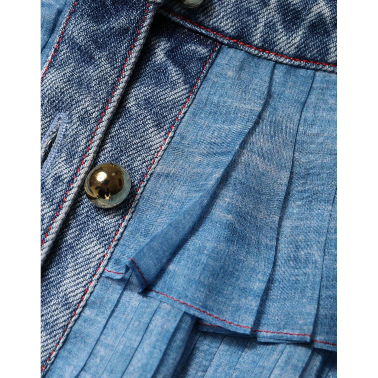 Philosophy Blue Layered Long Sleeve Dress Philosophy